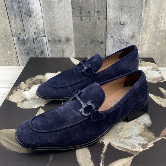 Salvatore Ferragamo Other - Ferragamo Men’s Foster Suede Loafer In Blue Size 7.5 Medium Width.